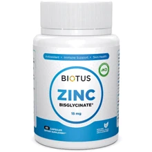 Biotus Zinc Bisglycinate 15 mg Цинк Бисглицинат 60 капсул: Тип Цинк