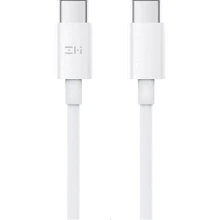 Кабель Xiaomi ZMI USB-C to USB-C 100W 1.5m White (AL308E): Тип USB-C - USB-C