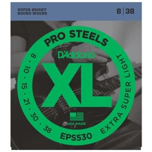Струна для гитар Струны D`ADDARIO EPS530 XL PRO STEELS EXTRA SUPER LIGHT 08-38: Тип Комплект струн