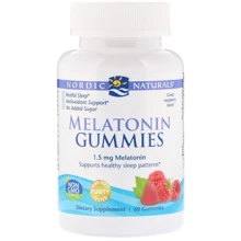 Nordic Naturals Melatonin Gummies, Raspberry, 1.5 mg, 60 Gummies (NOR30188): Форма выпуска Таблетки жевательные