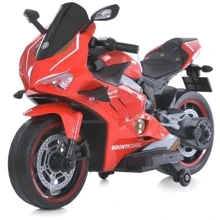 Детский электромотоцикл 2 колесный Bambi Racer Ducati красный (M 5056EL-3): Вид мотоцикл