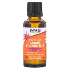 NOW Foods Vitamin D3 (Extra Strength) 1000 МЕ Витамин D3 30 мл: Тип Витамин D