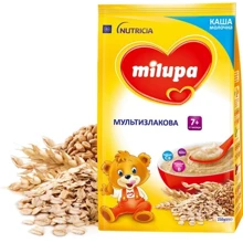 Milupa каша молочная 210 г мультизлаковая от 7 мес.: Тип Каши молочные