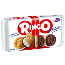Печенье Pavesi Ringo с ванильным кремом 330 г (8013355999495): Вес нетто 330 г