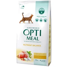 Сухой корм Optimeal Adult Cat Chicken для взрослых кошек со вкусом курицы 1.5 кг (4820215369671): Тип Сухой корм