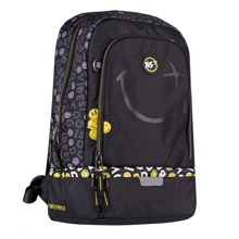 Рюкзак YES S-79 Smiley World.Black&Yellow, черный (552274): Возрастная группа от 13 до 18 лет