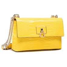 Женская сумка через плечо Guess Carabel Cnvrtble Xbody Flap желтая (HWCG7972210-YEL): Пол Женский