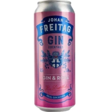 Слабоалкогольный напиток Johan Freitag GIN & ROSE 5 % 0.5 л (PLK4750142005741): Объем, л 0.5
