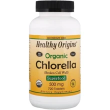 Healthy Origins Organic Chlorella Superfood 500 mg 720 Tabs Хлорелла органик: Форма выпуска Таблетки