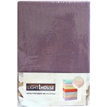 Простирадло на резинці LightHouse Terry Premium 160х200х25 см сливовий (46739): Тип простынь