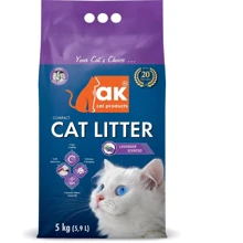 Наполнитель Akcat Compact cat litter бентонитовый запах лаванды 5кг 5.9л (AKMN011): Вид Глиняный