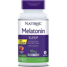 Natrol Melatonin 10 mg Fast Dissolve Мелатонин со вкусом клубники 75 таблеток: Форма выпуска Таблетки