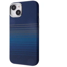 Чехол для iPhone WAVE Gleam Case with Magnetic Ring Blue Stripes for iPhone 13: Цвет синий