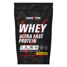 Протеин Vansiton Whey Ultra Fast Protein 450 g /15 servings/ Banana: Вид Сывороточные