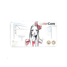 Карандаши Marco 3130-12TN 12 цв ColorCore в металлическом пенале: Тип Цветные