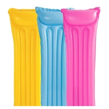 Intex Матрац вініл 59703 3 кольори, вініл, з підголовником, 183x69 см: Виробник Intex