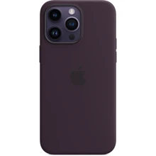 Чехол для iPhone Apple Silicone Case with MagSafe Elderberry (MPTX3) for iPhone 14 Pro Max: Цвет бордовый