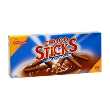 Печиво Griesson Schoko Sticks Milk Chocolate, 150 г (WT3761): Вага нетто 150 г