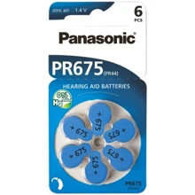 Panasonic ZA675 bat(1.4B) PR44 Zinc Air 6шт (PR-675H/6LB): undefined undefined