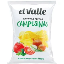 Чипсы картофельные El Valle Campesinas со средиземноморским вкусом 130 г (8437001213115): Вес нетто 130 г