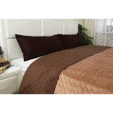 Подушка Подушка Руно «Spanish style» силіконова + сатинова наволочка 40х80 см (307Spanish style_brown): Розмір, см 40x80