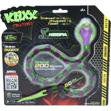 Игрушка Zing Klixx Creaturez - Fidget Кобра фиолетово-зеленая (KX130_A): Тип Игровая фигурка
