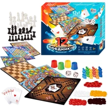 Игра 12 Поединков 4FUN Game Club игровые поля, фишки, карты, шахматы, шашки, кубик (92918): Производитель 4FUN Game Club
