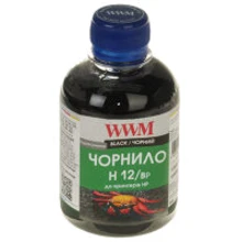Чернила WWM HP №10/11/12 200г Black 200г pigmented (H12/BP): Цвет Black Pigment