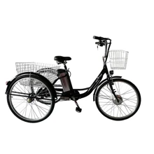 Электровелосипед дорожный трехколесный Kelb.Bike 350W+PAS 26" Черный: Цвет черный