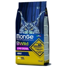 Сухой корм низкозерновой Monge Cat Bwild Low Grain Hare Adult Cat с мясом зайца 1.5 кг (70012003): Тип Сухой корм