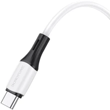 Кабель Borofone USB-C to USB-C 60W 1m White (BX79): Тип USB-C - USB-C