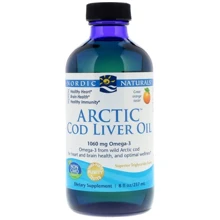 Nordic Naturals Cod Liver Oil Риб'ячий жир з печінки арктичної тріски зі смаком апельсина 237 мл: Тип Омега 3