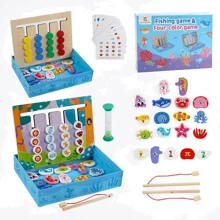 Розвиваюча гра 2в1: four color game та магнітна рибалка (C 68293): Тип прочее