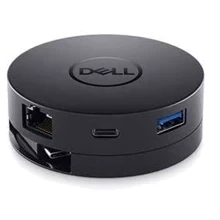 Адаптер Dell Adapter DA300 USB-C to HDMI+VGA+DP+Ethernet+USB+USB-C (492-BCJL): Колір чорний