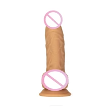 Фаллоимитатор Naked Addiction — 8″ Silicone Dual Density Dildo Vanilla, вибропуля в подарок: Назначение Вагинальные