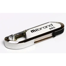 USB-флешка Mibrand 64GB Aligator USB 2.0 White (MI2.0/AL64U7W): Стандарт USB USB 2.0