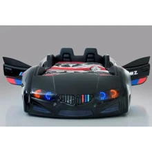 Детская кровать машина BMW VIP черная: Тип классическая