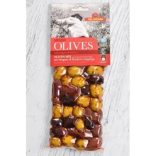Оливки ILIDA Mixed Green Kalamata with oregano bukovo 250 г (WT3258): Вес нетто 250 г