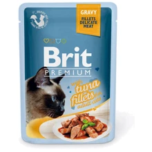 Влажный корм для кошек с филе тунца в соусе Brit Premium Cat pouch 85 г (8595602518548): Тип паучи