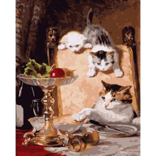 Картина по номерам Любители сыра ©Генриетта Роннер-Книп Идейка KHO4329 40x50 см: Производитель Идейка
