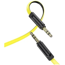 Кабель Hoco Audio Cable AUX 3.5mm Jack UPA16 2m Yellow: Тип Mini-jack 3.5mm - Mini-jack 3.5mm