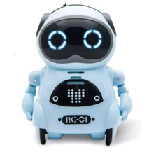 Робот Jiabaile интерактивная игрушка Pocket Robot, english, голубой: Тип робот