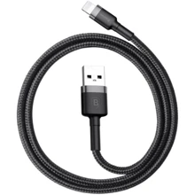 Кабель Baseus USB Cable to Lightning Cafule 0.5m Grey/Black (CALKLF-AG1): Тип USB Cable - Lightning