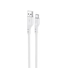 Кабель Hoco USB Cable to USB-C X97 Crystal 2.4A 20W 1m Light Gray: Тип USB Cable - USB-C