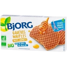 Вафлі Bjorg з медовою начинкою 175г (3229820791081): Вага нетто 175 г