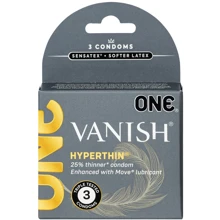 Презервативы ONE Vanish Hyperthin, 3 шт: Тип Ультратонкие