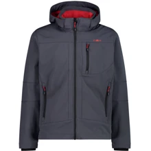Куртка CMP Man Jacket Zip Hood (3A01787N-25UM) 46 темно-сіра демісезон з капюшоном: Вид куртки