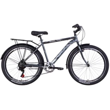 Велосипед Discovery PRESTIGE MAN 2021 26" антрацитовый (OPS-DIS-26-357): Материал рамы Сталь