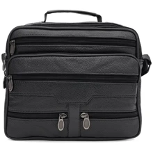 Чоловічі сумки через плече Borsa Leather чорна (K16687-3-black): Стать Мужской