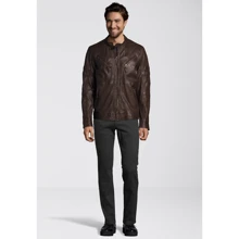 Шкіряна куртка Bruno Banani 72920505 50 коричнева демісезон: Вид куртки